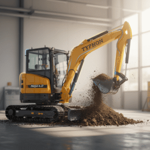TYPHON NAGA 4.0 – 4-Ton Yanmar Mini Excavator with Metal Tracks