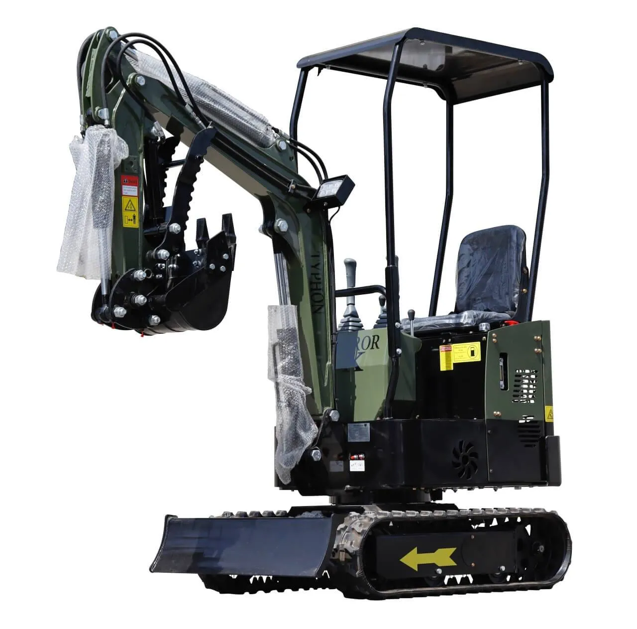TYPHON TERROR X STORM – 1-Ton Mini Excavator with Hydraulic Thumb